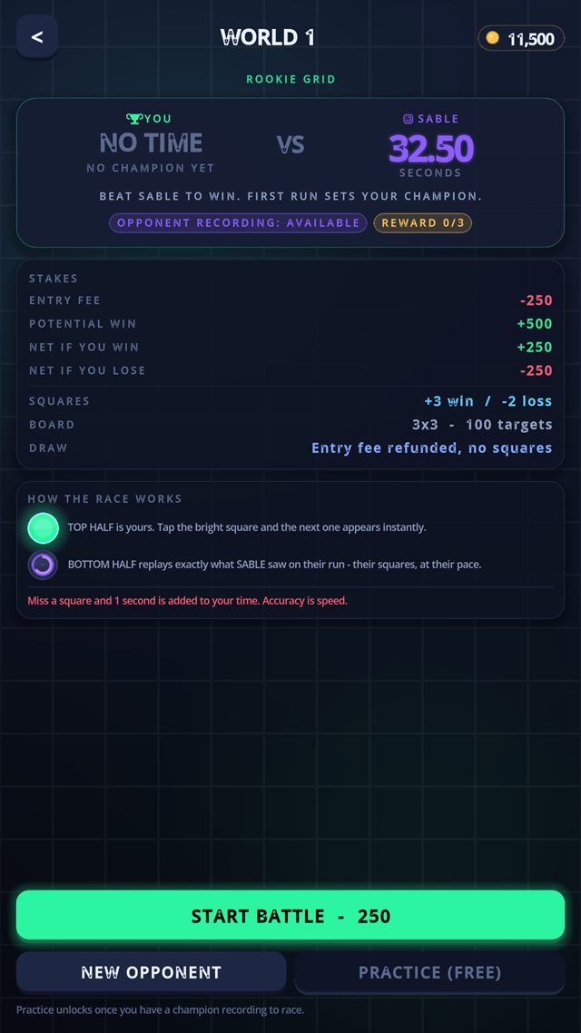 Squares: Your opponent is a recording